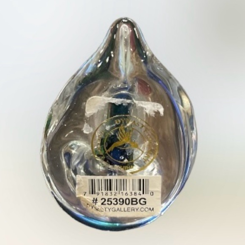 Unique Dynasty Gallery Blue Green Glow In the Dark Seahorse Paper Weight - Picture 5 of 7